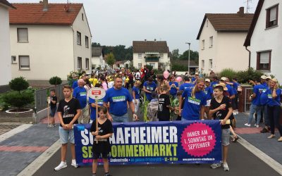 Jubiläumsfestzug durch Schaafheim – wir vom Gewerbeverein waren mit dabei