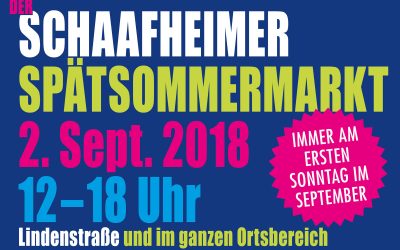 Jetzt anmelden zum Schaafheimer Spätsommermarkt 2018!